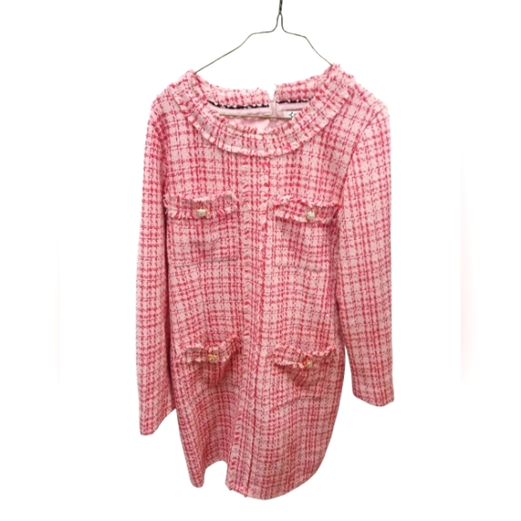 Nanette Lepore Dresses & Skirts - Nanette Lepore Red Plaid Long Sleeve Dress